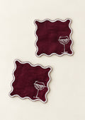 wavy wine coaster