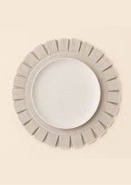 round pleated placemat