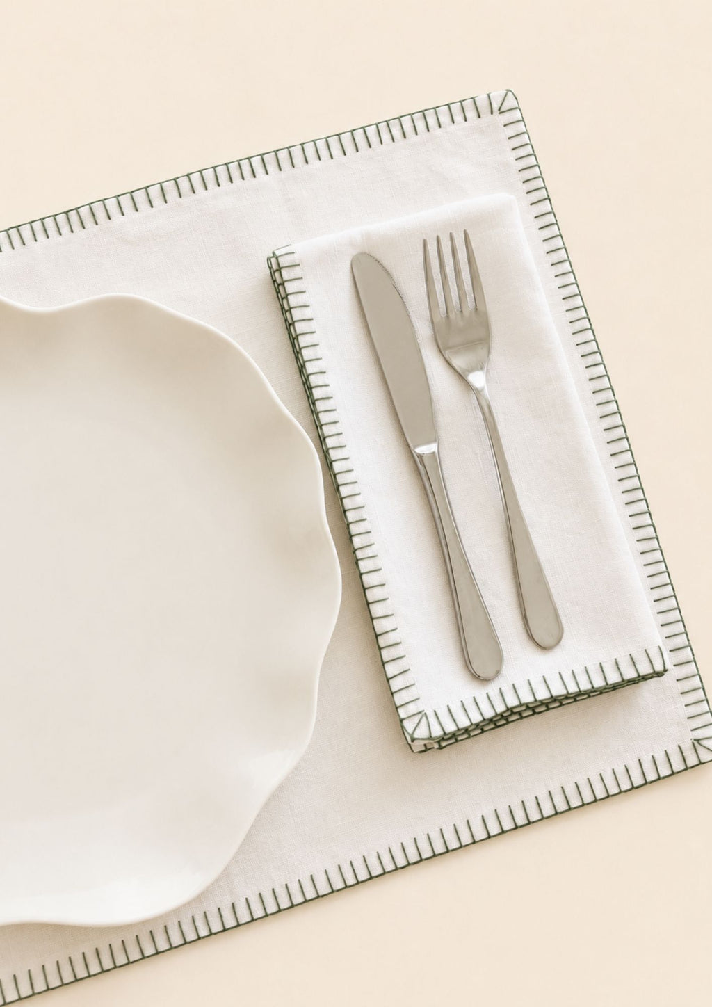 blanket stitch placemat