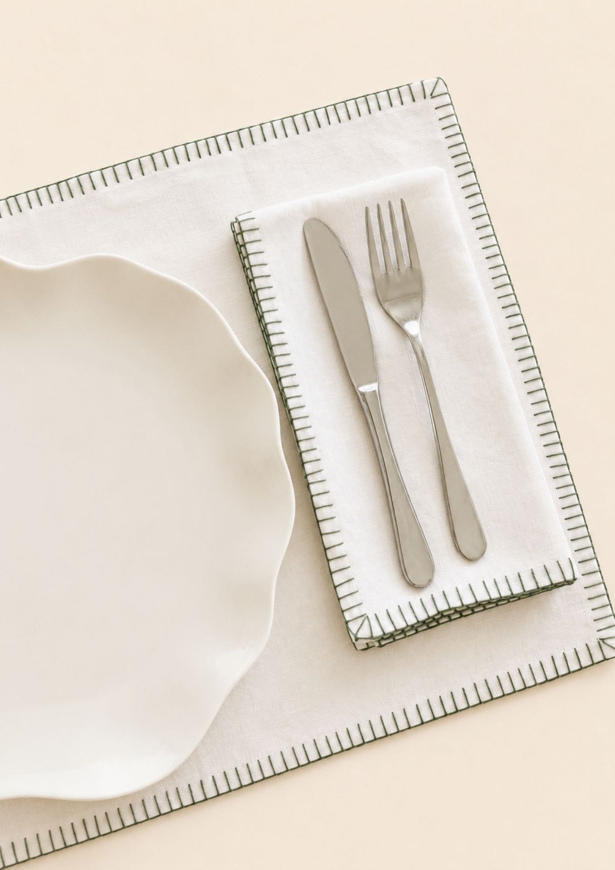 blanket stitch placemat