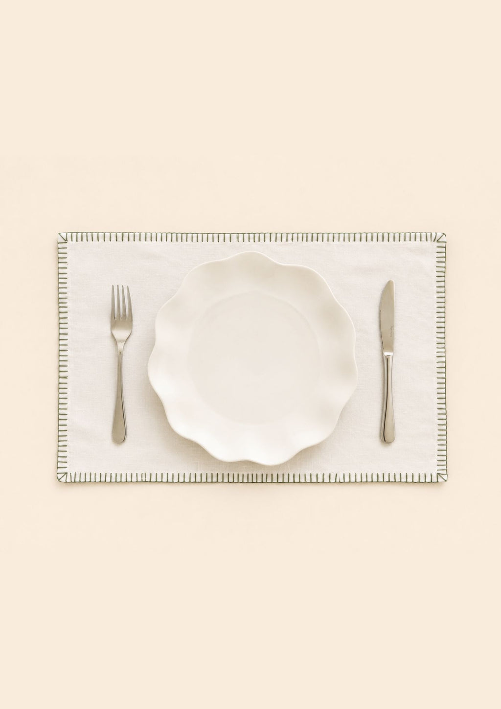 blanket stitch placemat