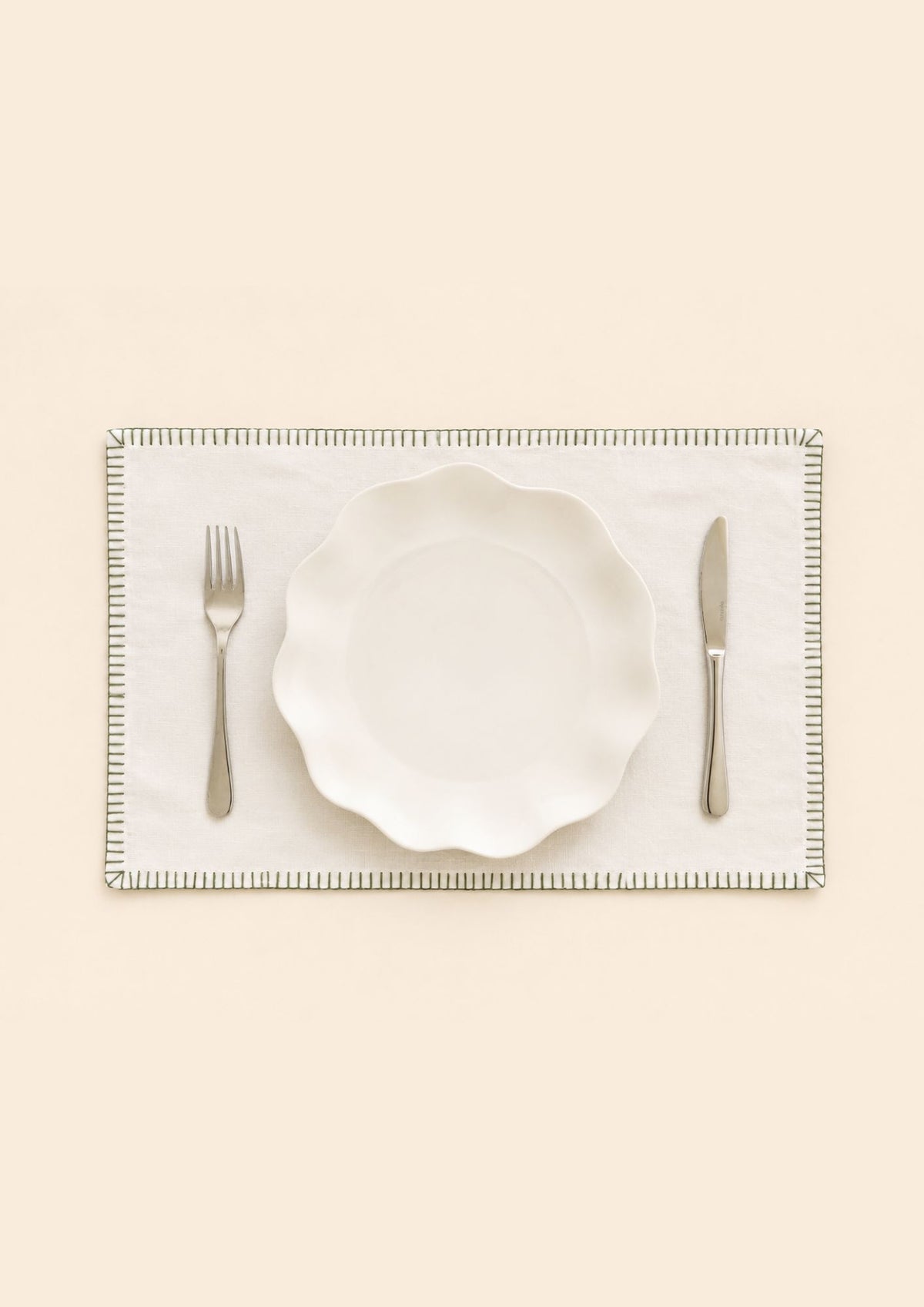blanket stitch placemat