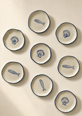 shell and sardine coasters