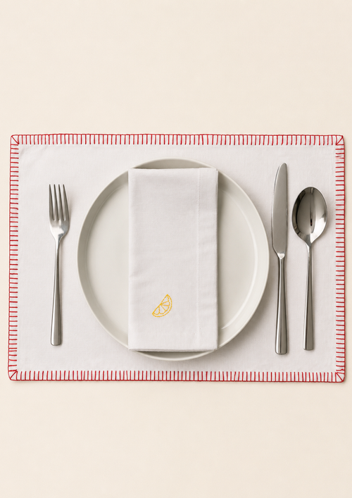 blanket stitch placemat