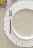 round pleated placemat